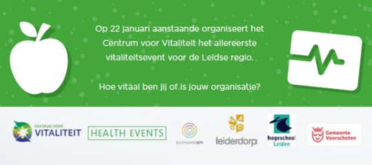 Vitaliteitsevent (22/1): vitaal werken, wonen en studeren in regio 071!