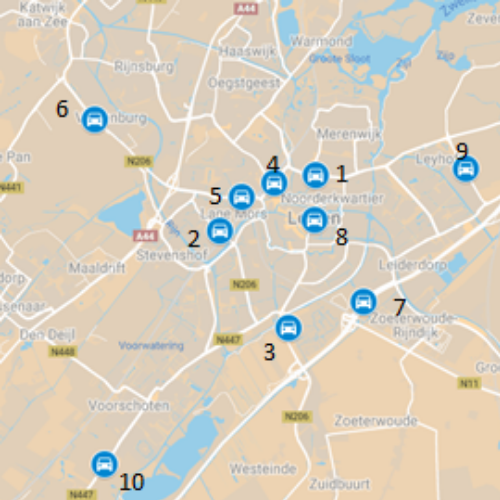Dit zijn de drukste wegen in regio Leiden