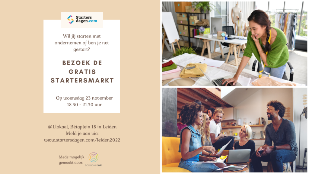 Startersmarkt tijdens Startersdag Leidse regio