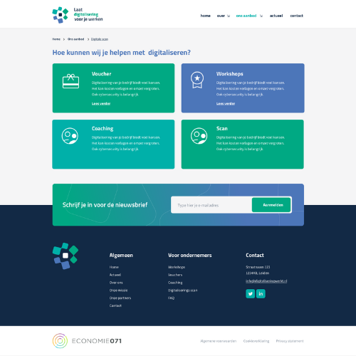 Aanbod mkb-digitalisering op aparte website