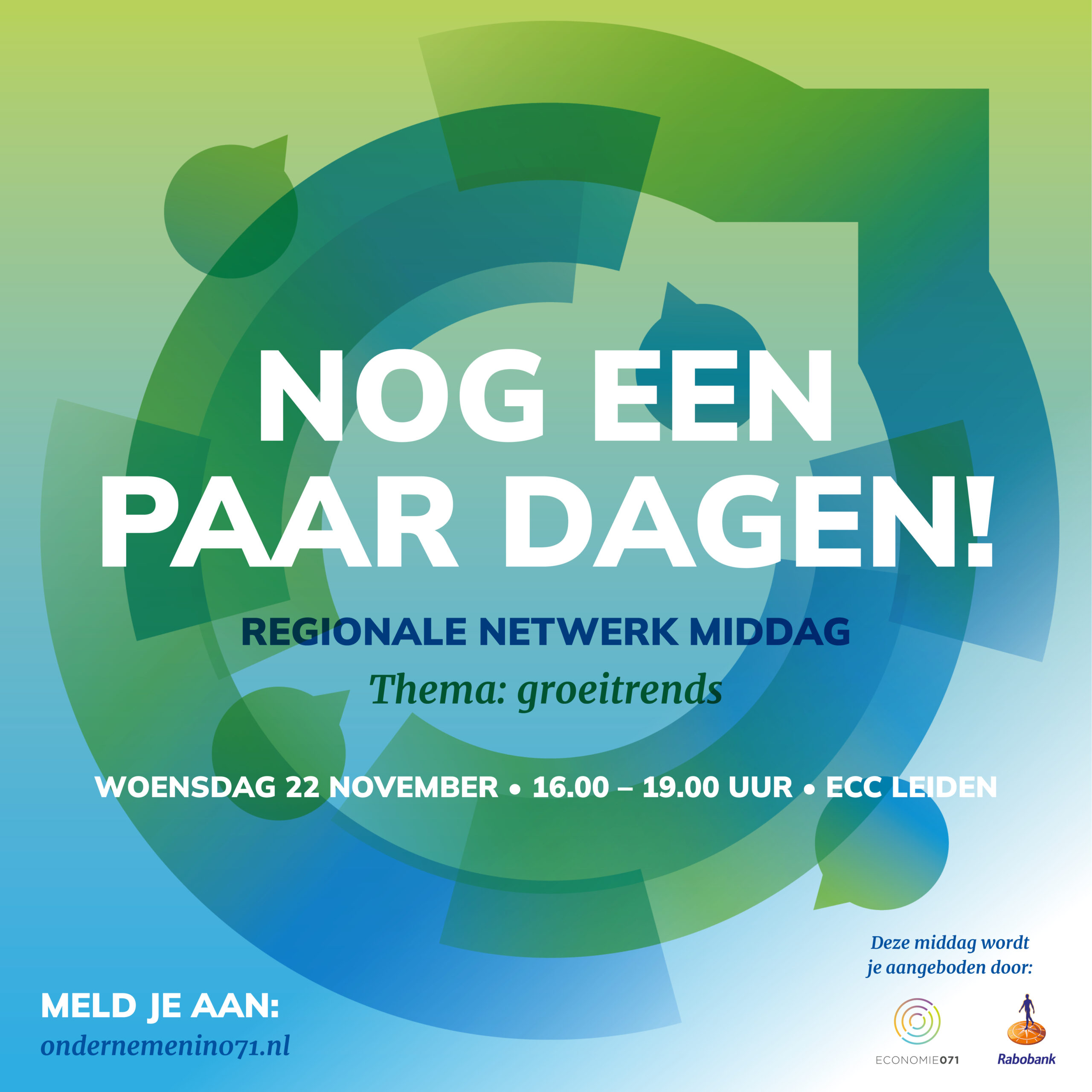 Regionale netwerkmiddag voor 071-ondernemers