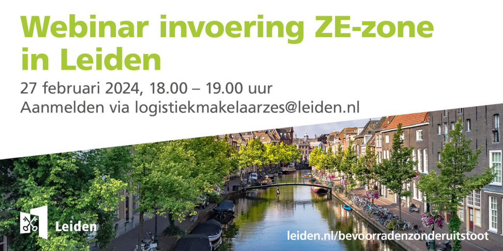Webinar zero emissie stadslogistiek Leiden